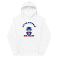 Little Buffalo Big Heart youth hoodie, White front print