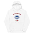 Loganberry Kid youth hoodie, White front print
