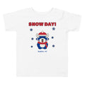 Snow Day toddler tee, White front print