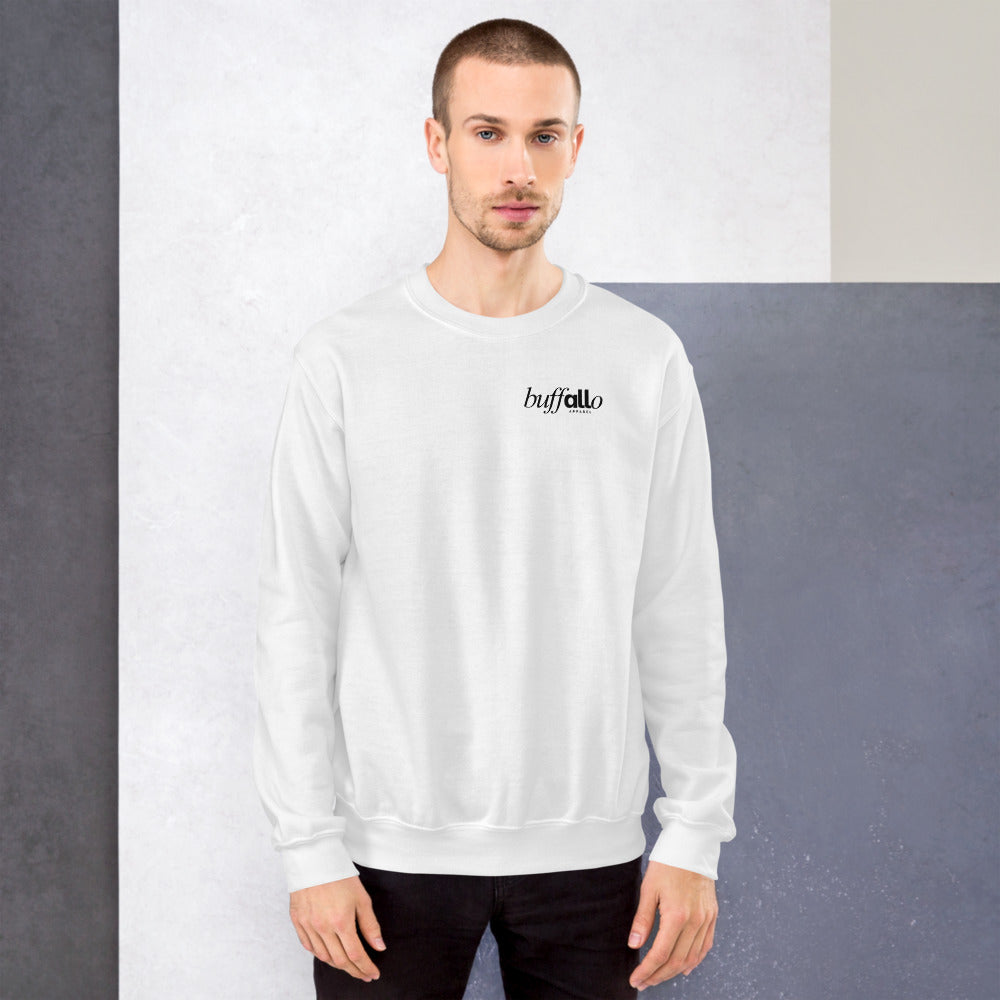 The Mark Crewneck, Front on model