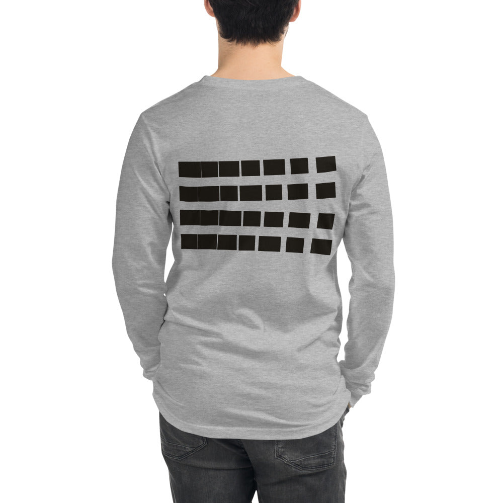 Thaw Long Sleeve Tee, Athletic Heather, back on model