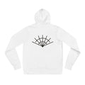 Radial Hoodie, White, back print