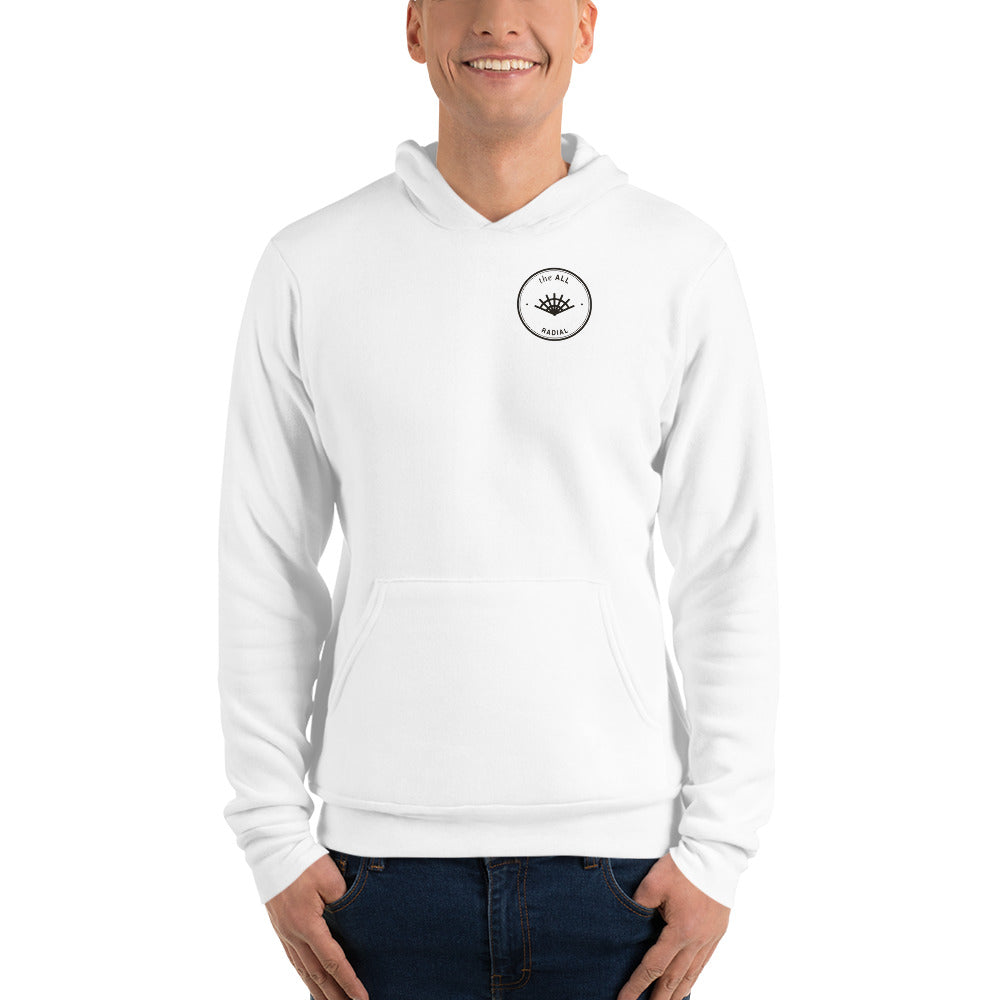 Radial Hoodie, Front on model