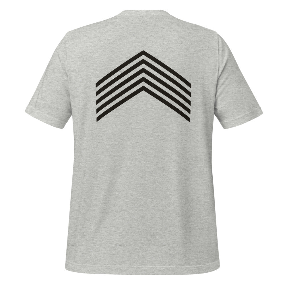 Wake tee, Athletic Heather, back print