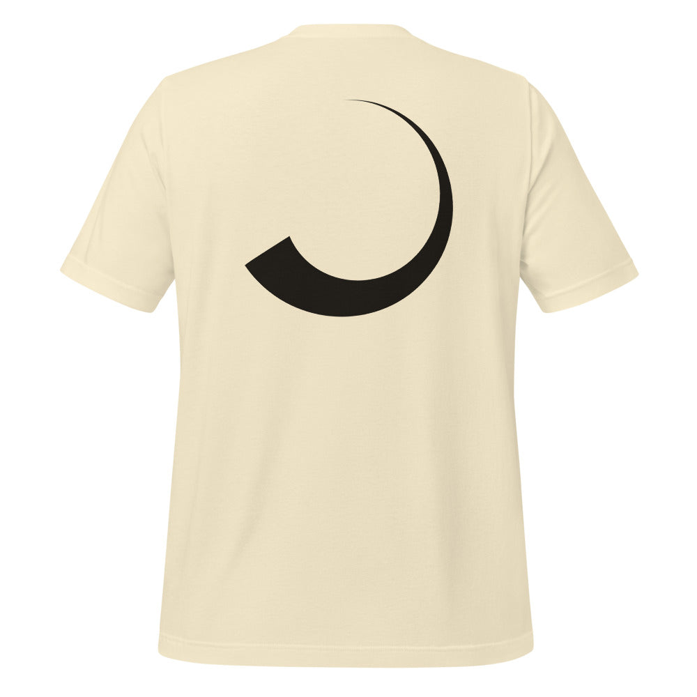 Horn tee, Natural, back print