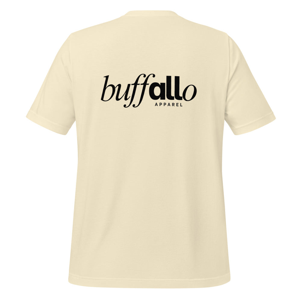 The Mark tee, Natural, back print