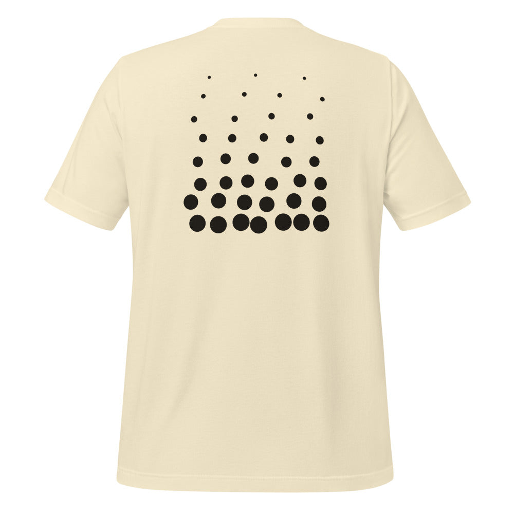 Drift tee, Natural, back print