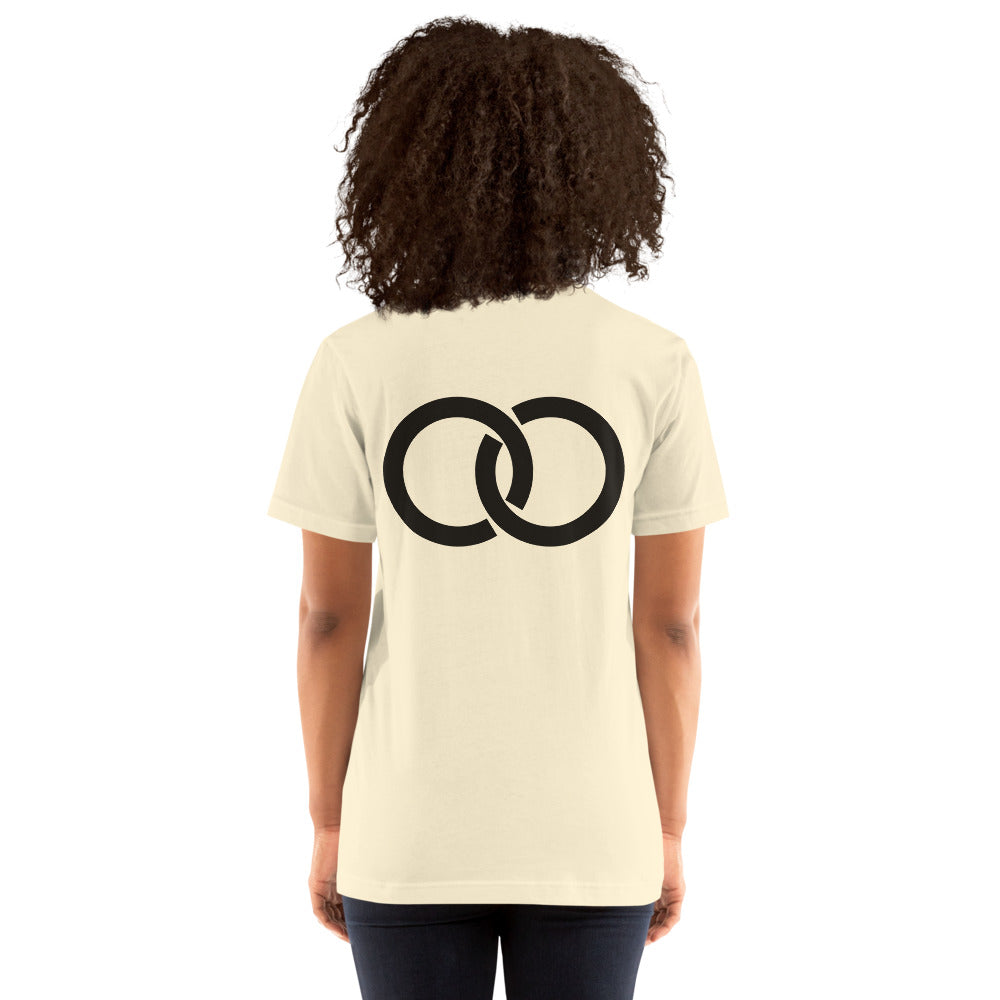 Interlock tee, Natural, back on model