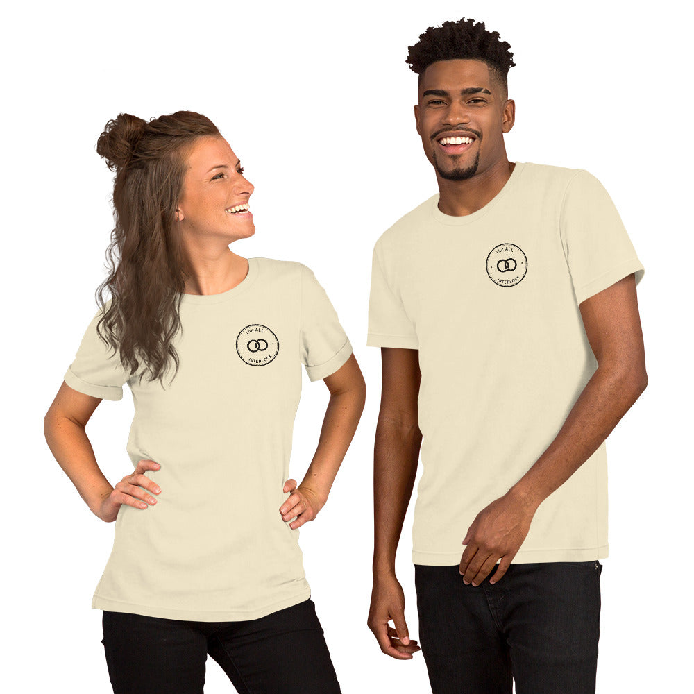 Interlock tee, Natural, front on model