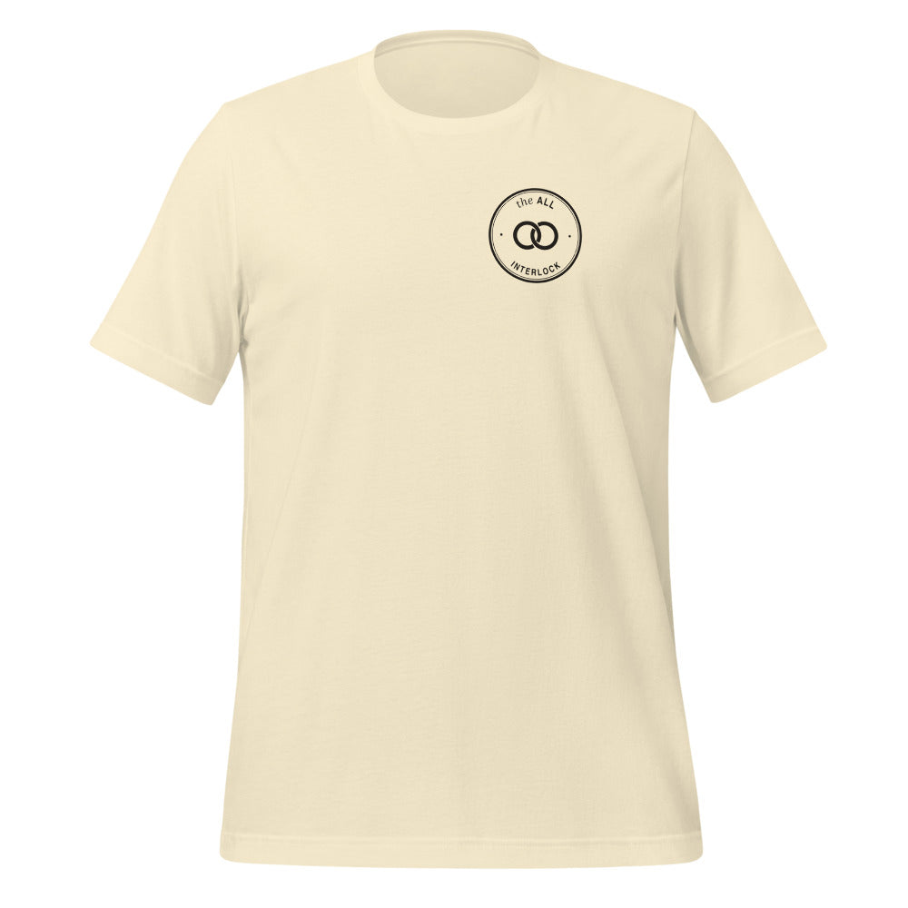 Interlock tee, Natural, left chest patch