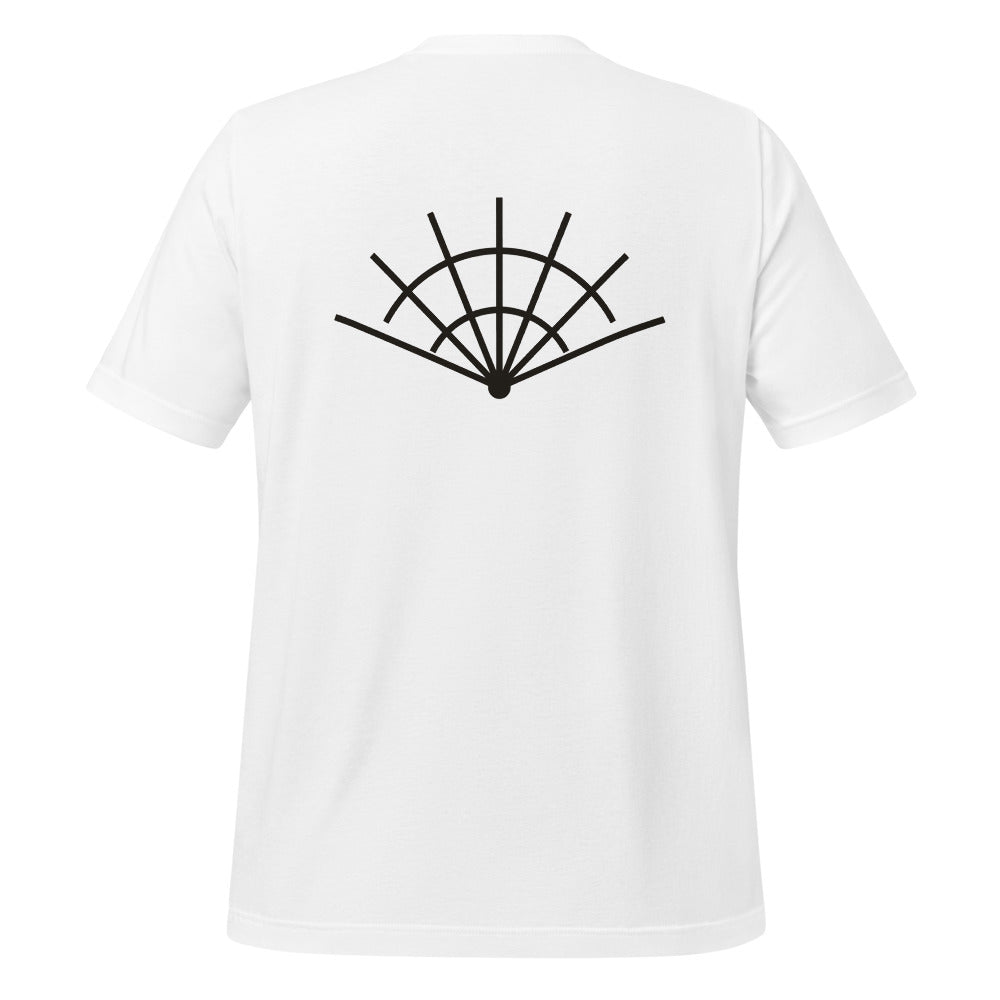 Radial tee, White, back print