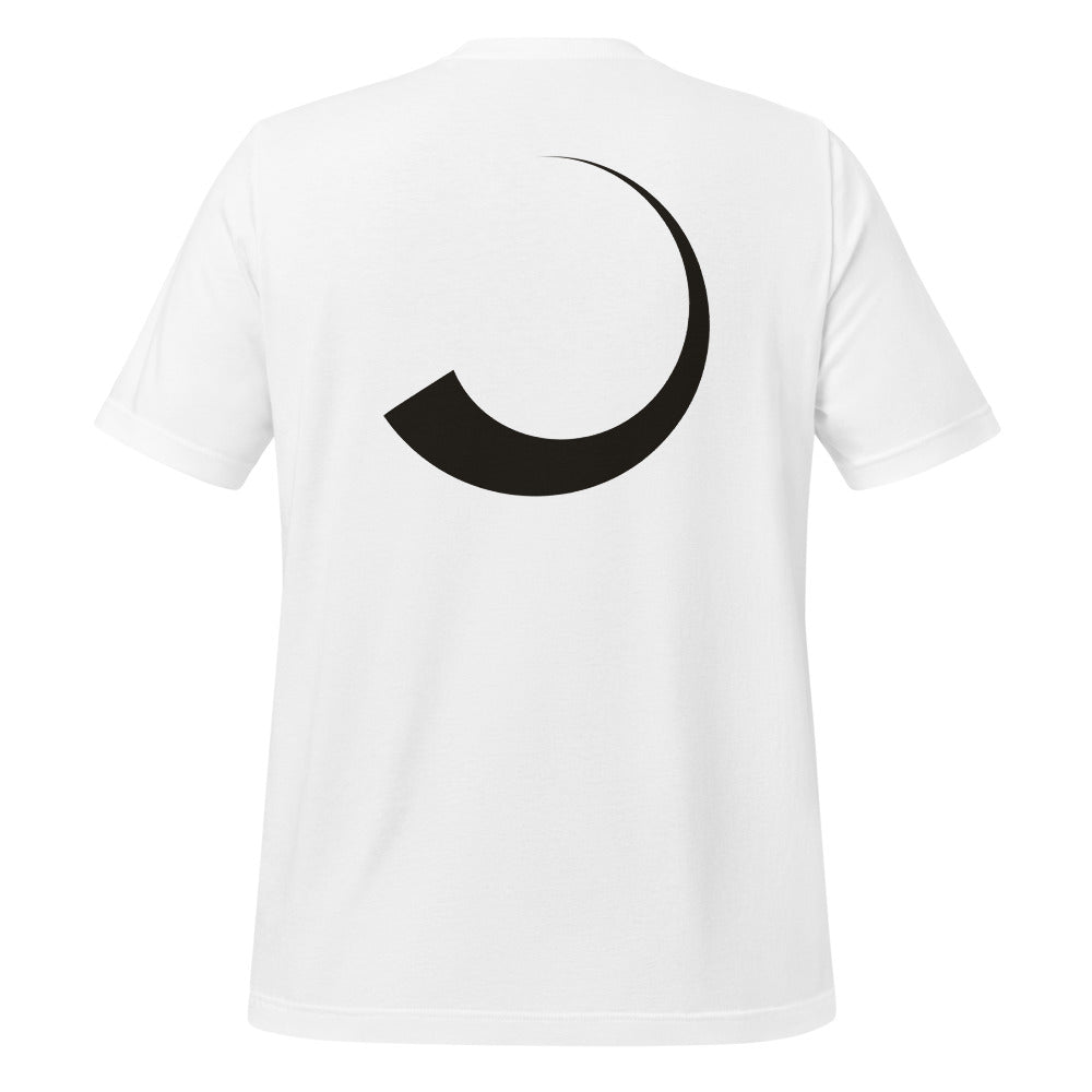 Horn tee, White, back print