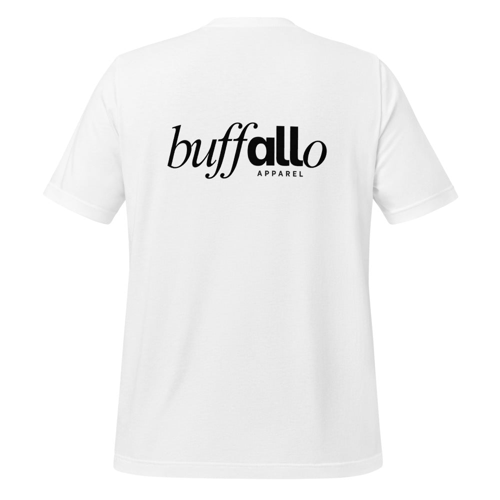 The Mark tee, White, back print