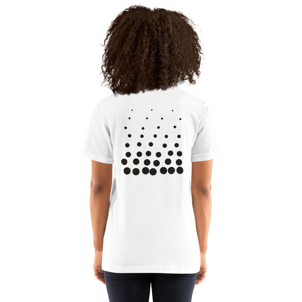 Drift tee, White, back on model