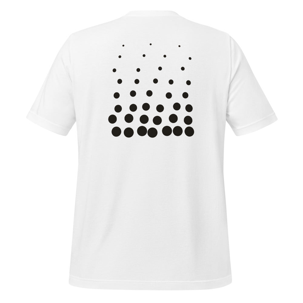 Drift tee, White, back print
