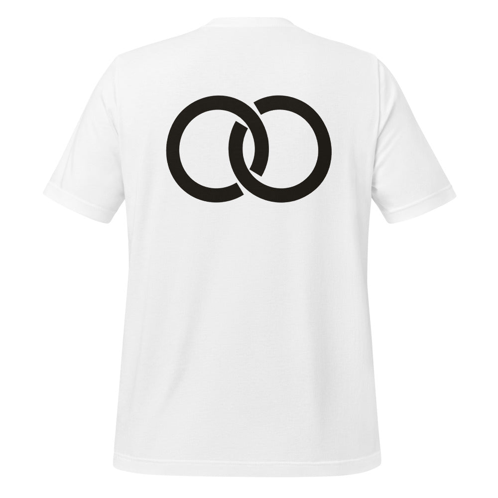 Interlock tee, White, back print