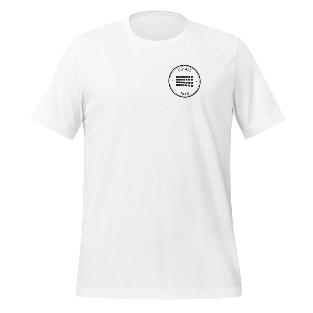 Thaw tee, White, front on model