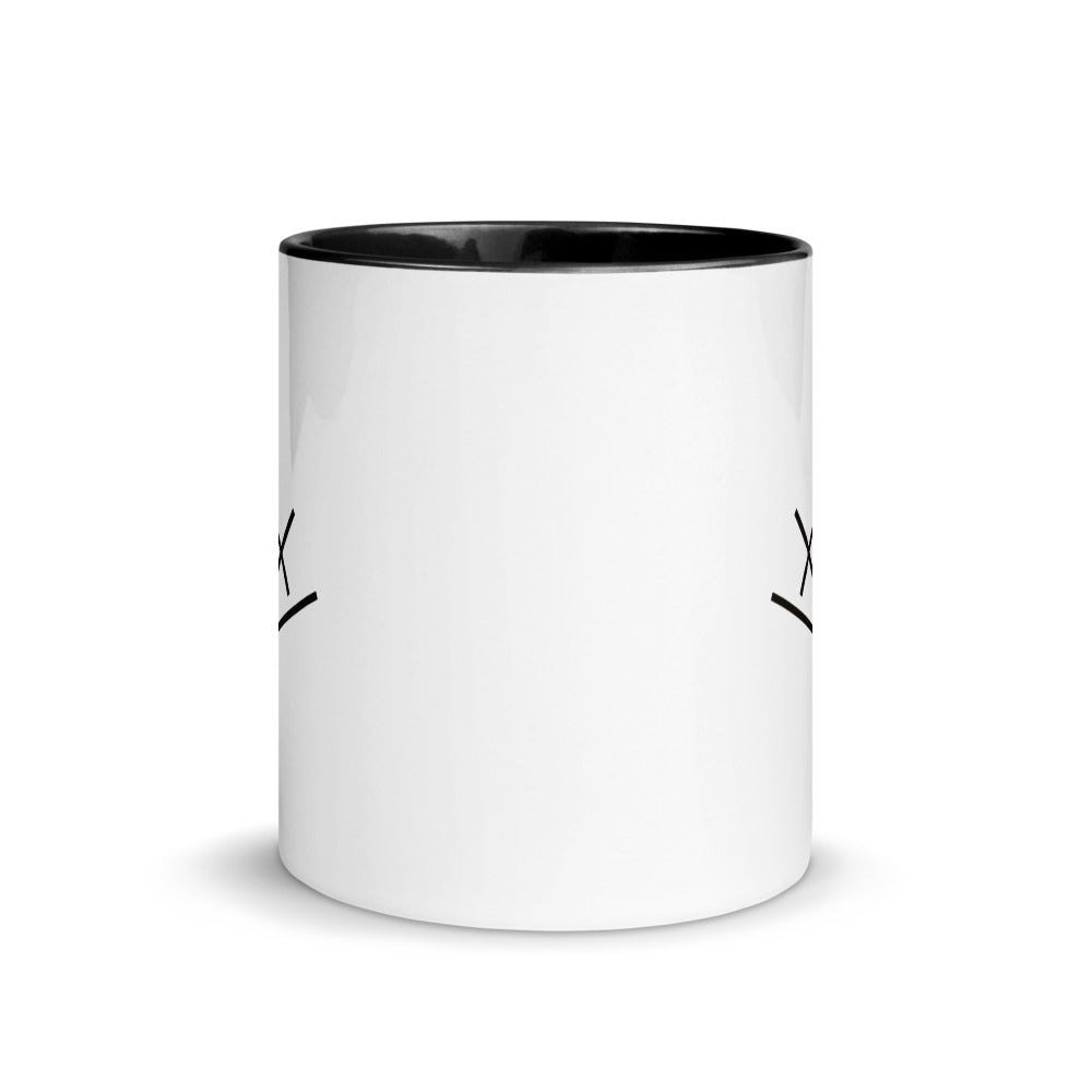Radial mug, black inside