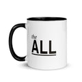 the ALL mug, black inside, side view