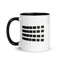 Thaw mug, black inside, side view