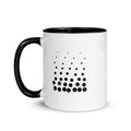 Drift mug, black inside, side view