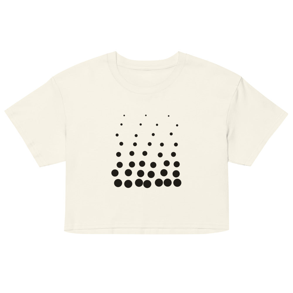 Drift Crop Top, Natural, front print