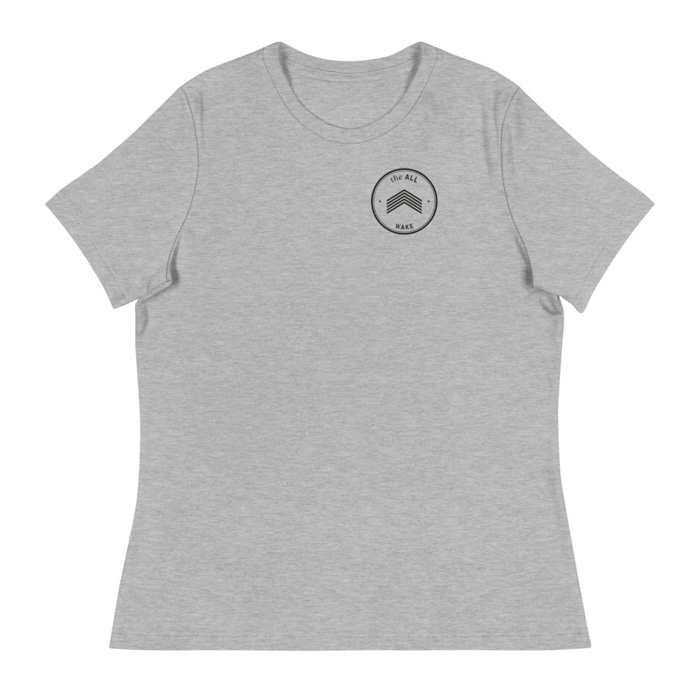 Wake Women's Relaxed Tee, Front chest patch