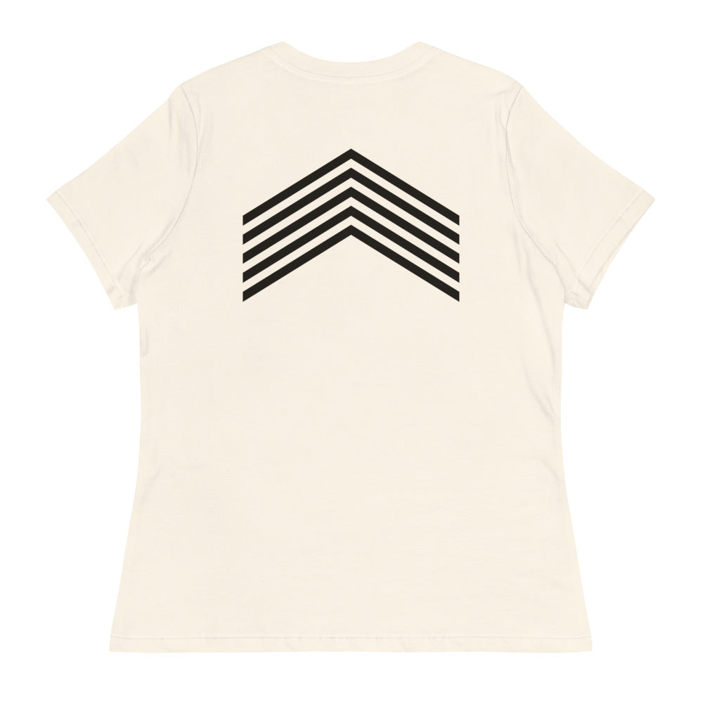 Wake Women's Relaxed Tee, Natural, back print