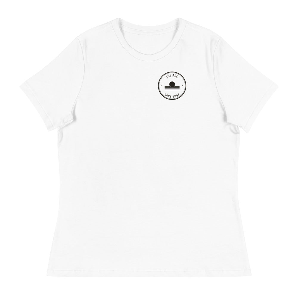 Lake Edge Women's Relaxed Tee, Front chest patch