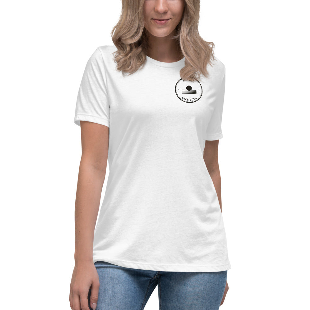 Lake Edge Women's Relaxed Tee, Front on model