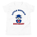 Little Buffalo Big Heart youth tee, White front print