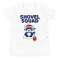Shovel Squad youth tee, White front print